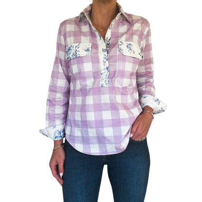 Megan Half Button Shirt